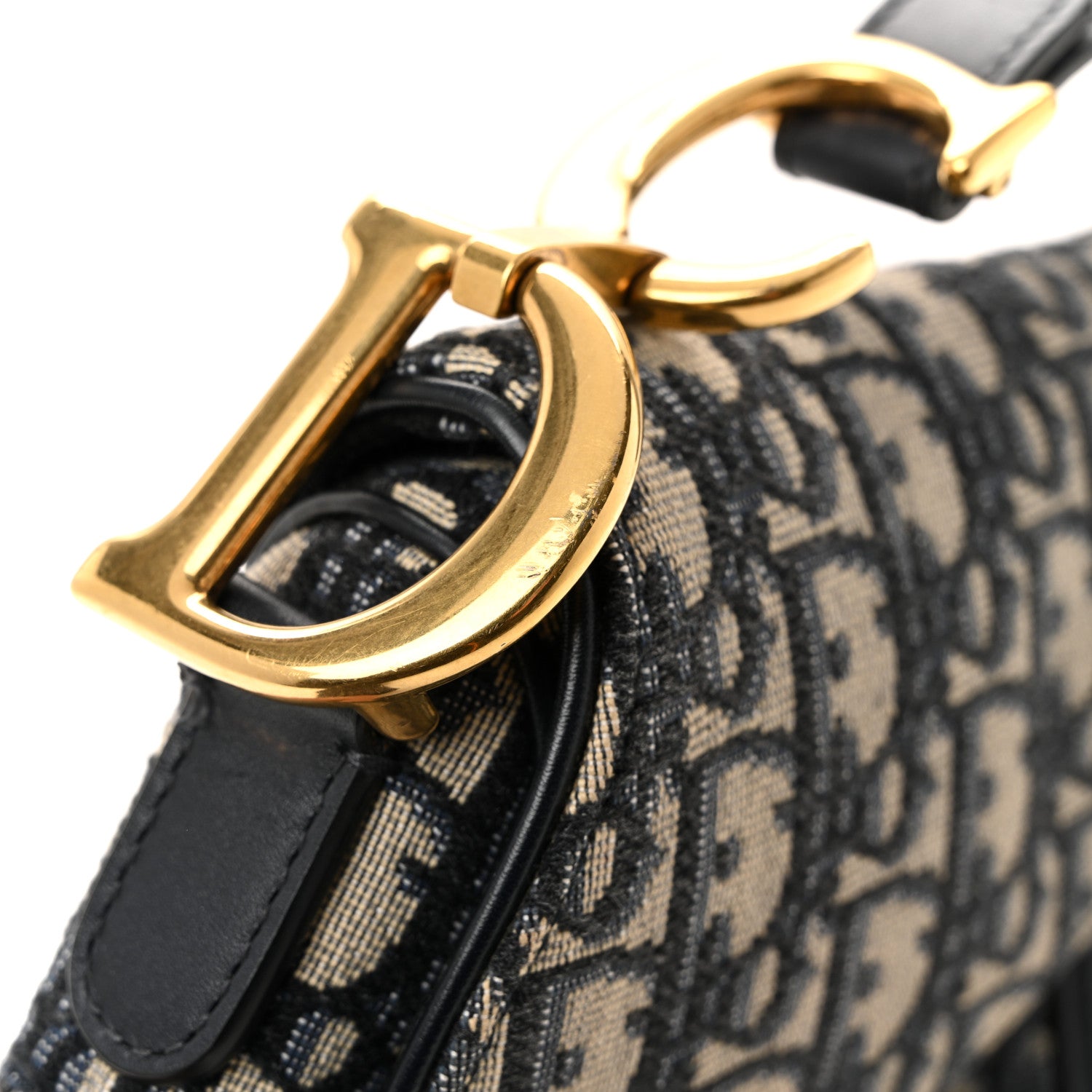 Christian Dior Oblique Saddle Bag Blue 12 of 12