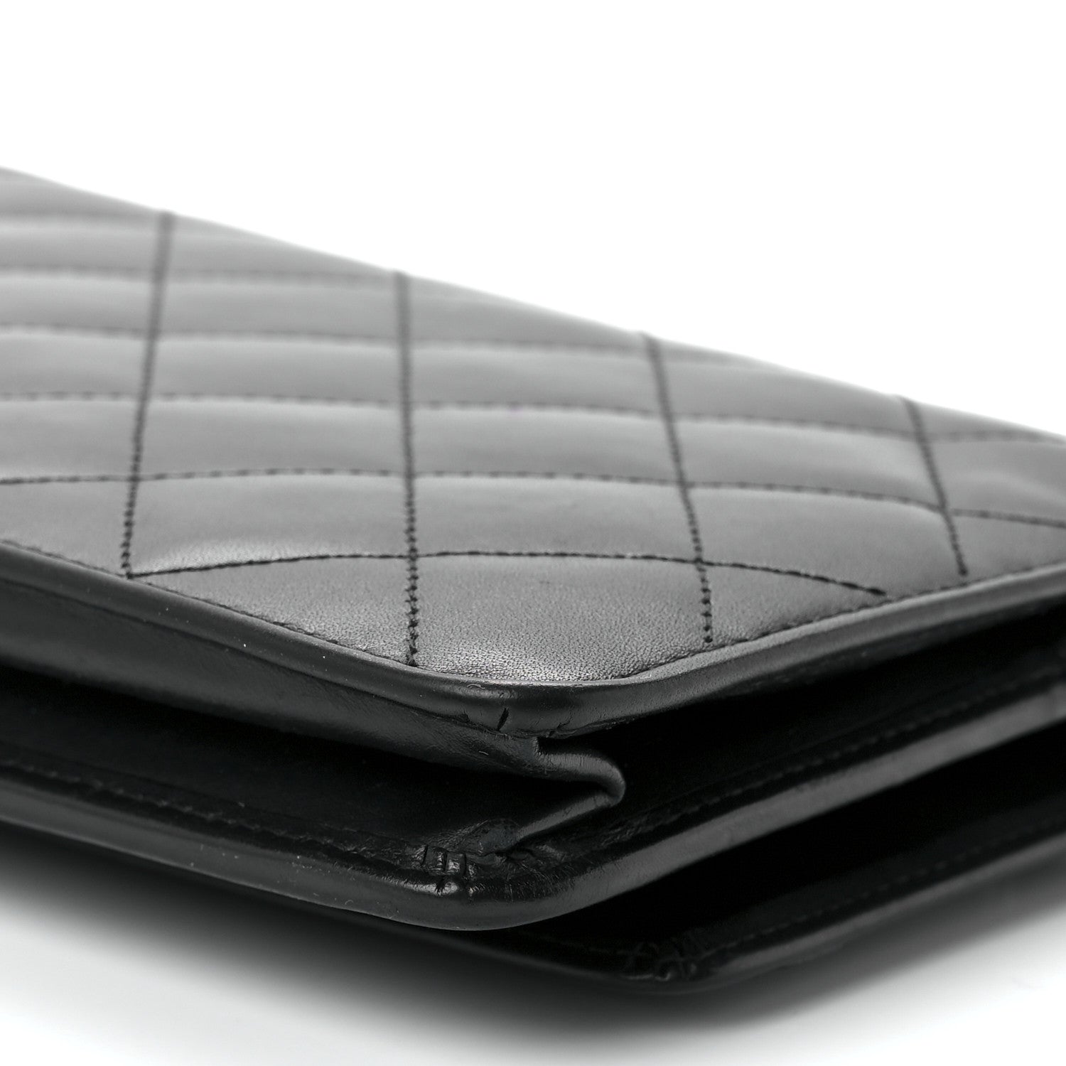 Chanel Calfskin Quilted Cambon Wallet On Chain WOC Black 11 of 12