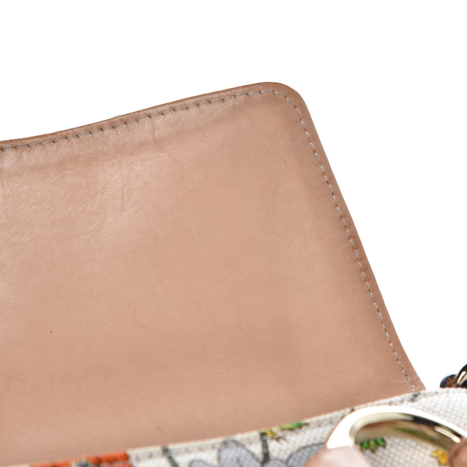 Gucci Canvas Flora Floral Horsebit Clutch Off White 8 of 11