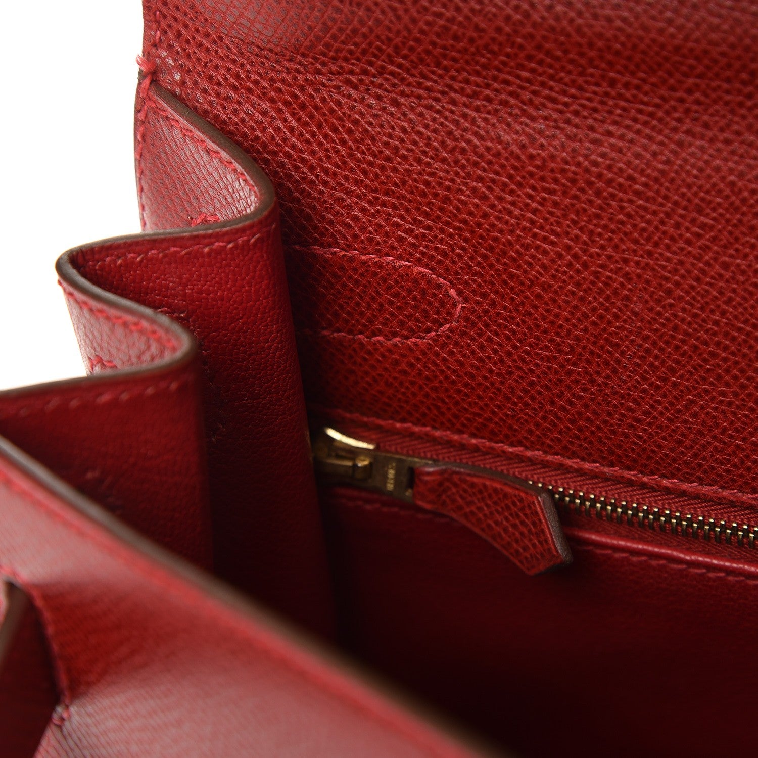 Hermes Epsom Kelly Sellier 28 Rouge 10 of 40