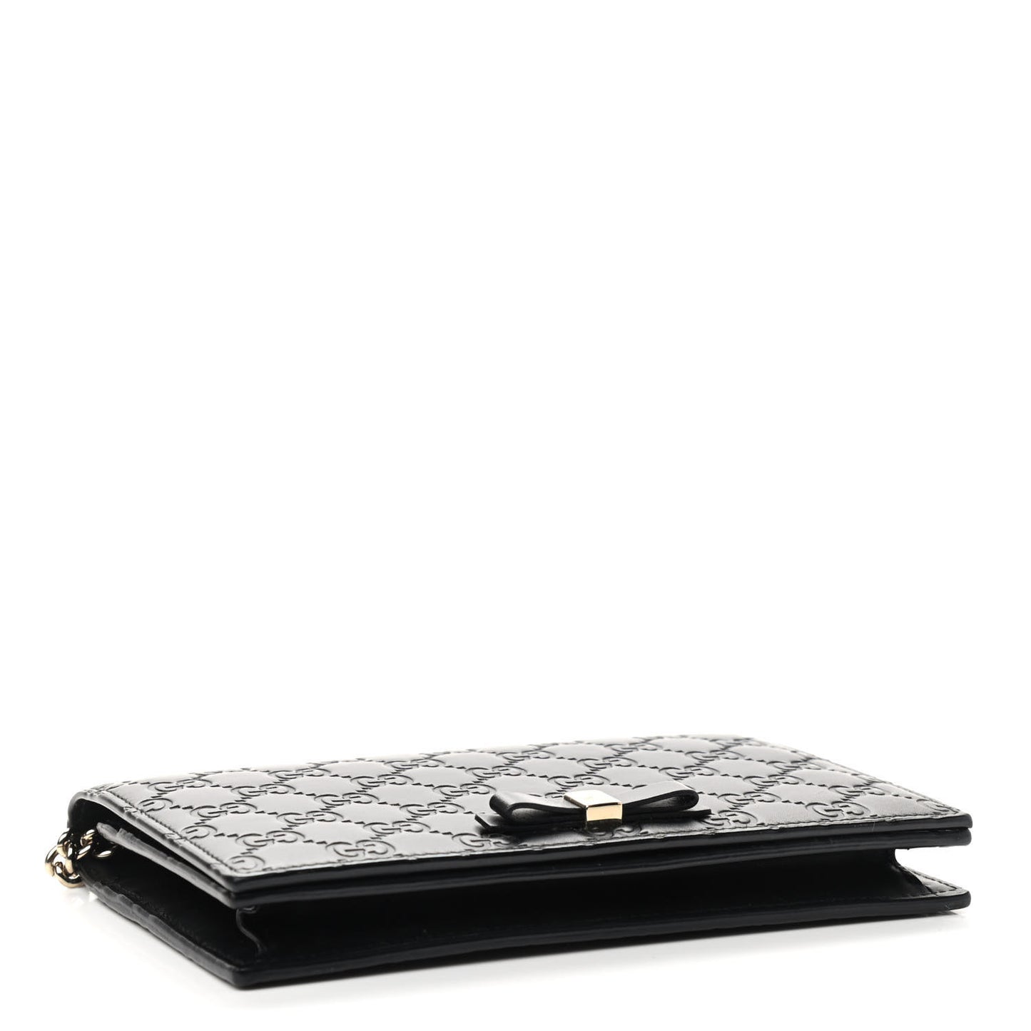 Guccissima Signature Bowy Chain Wallet Black