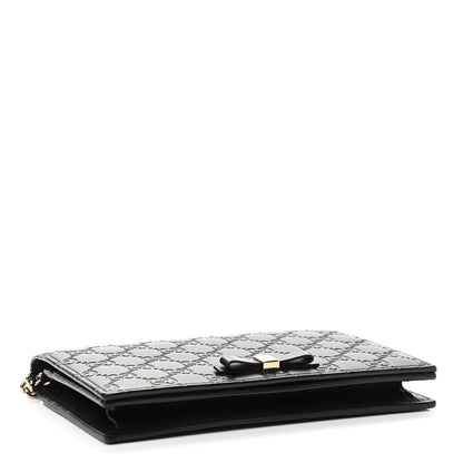 Gucci Guccissima Signature Bowy Chain Wallet Black 4 of 9