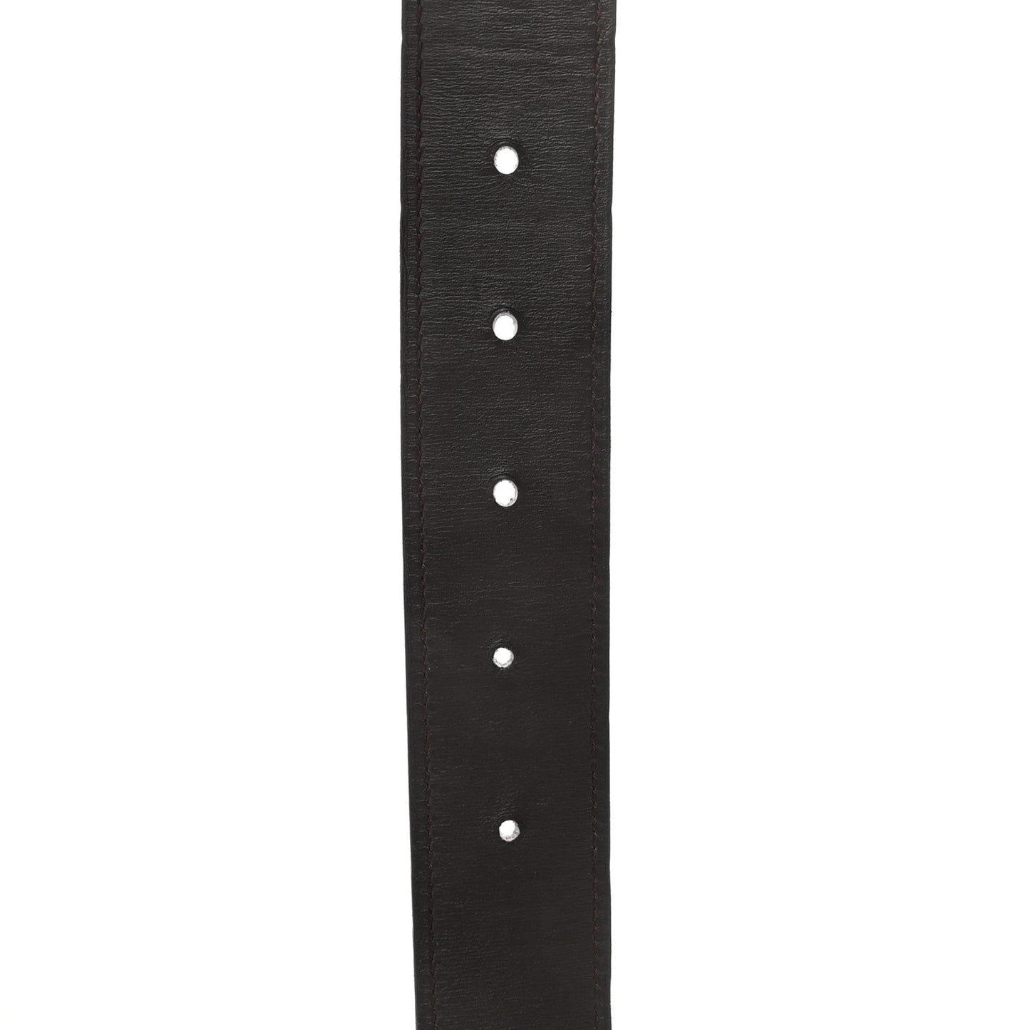 Box 32mm Guilloche H Belt 100 Black Chocolate