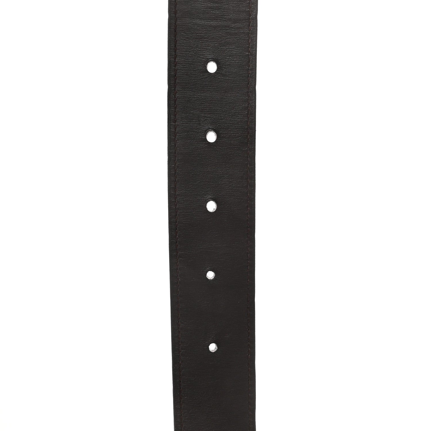 Hermes Box 32mm Guilloche H Belt 100 Black Chocolate 6 of 8