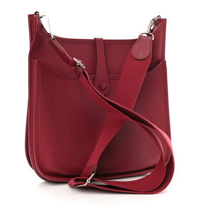 Hermes Taurillon Clemence Evelyne III PM Rubis 3 of 16