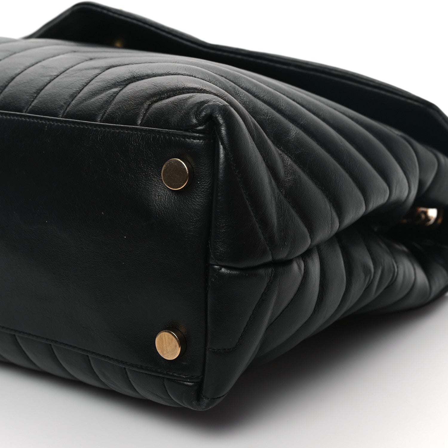 Saint Laurent Calfskin Y Quilted Monogram Large Loulou Chain Satchel Black 10 of 12