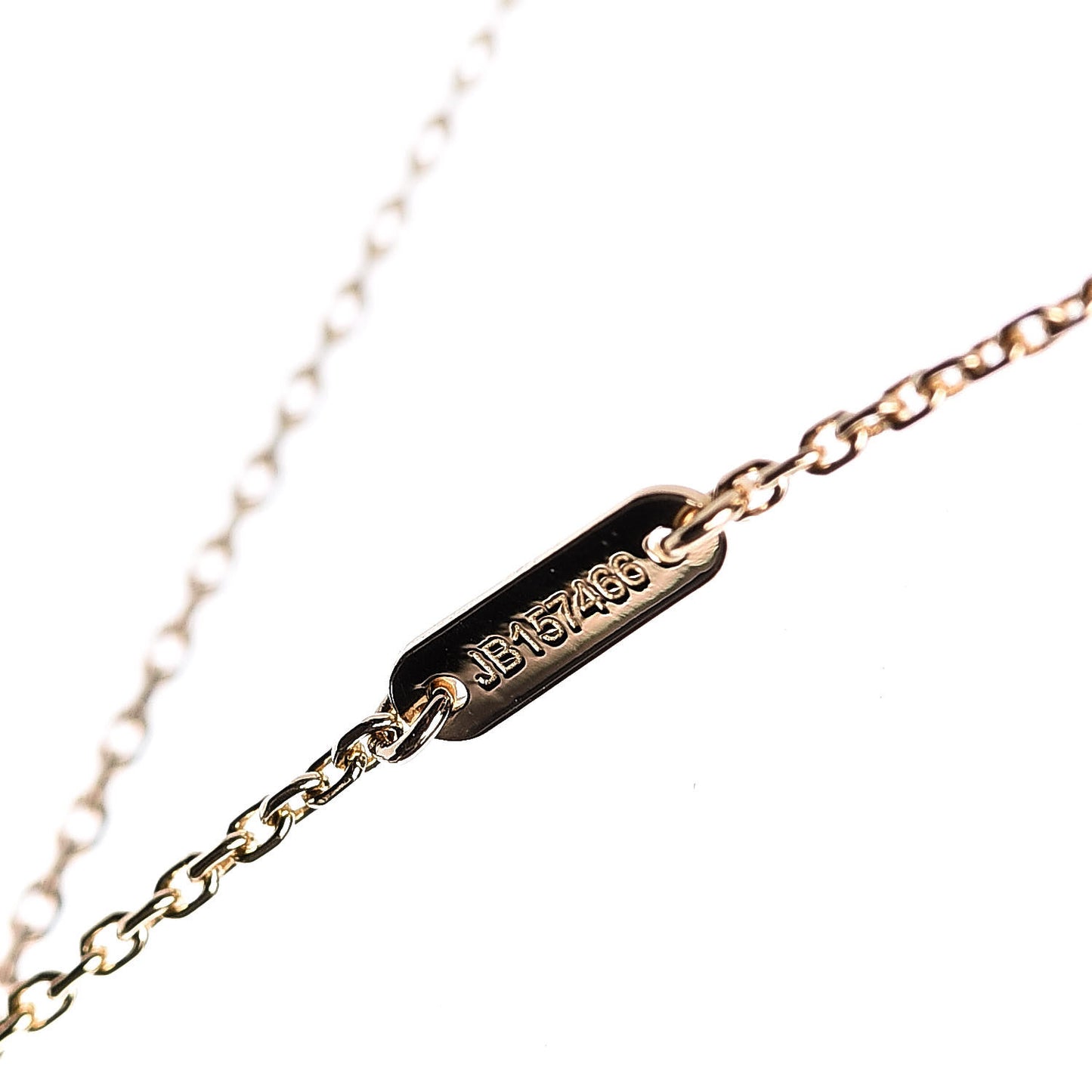 18K Yellow Gold Mother of Pearl Sweet Alhambra Pendant Necklace