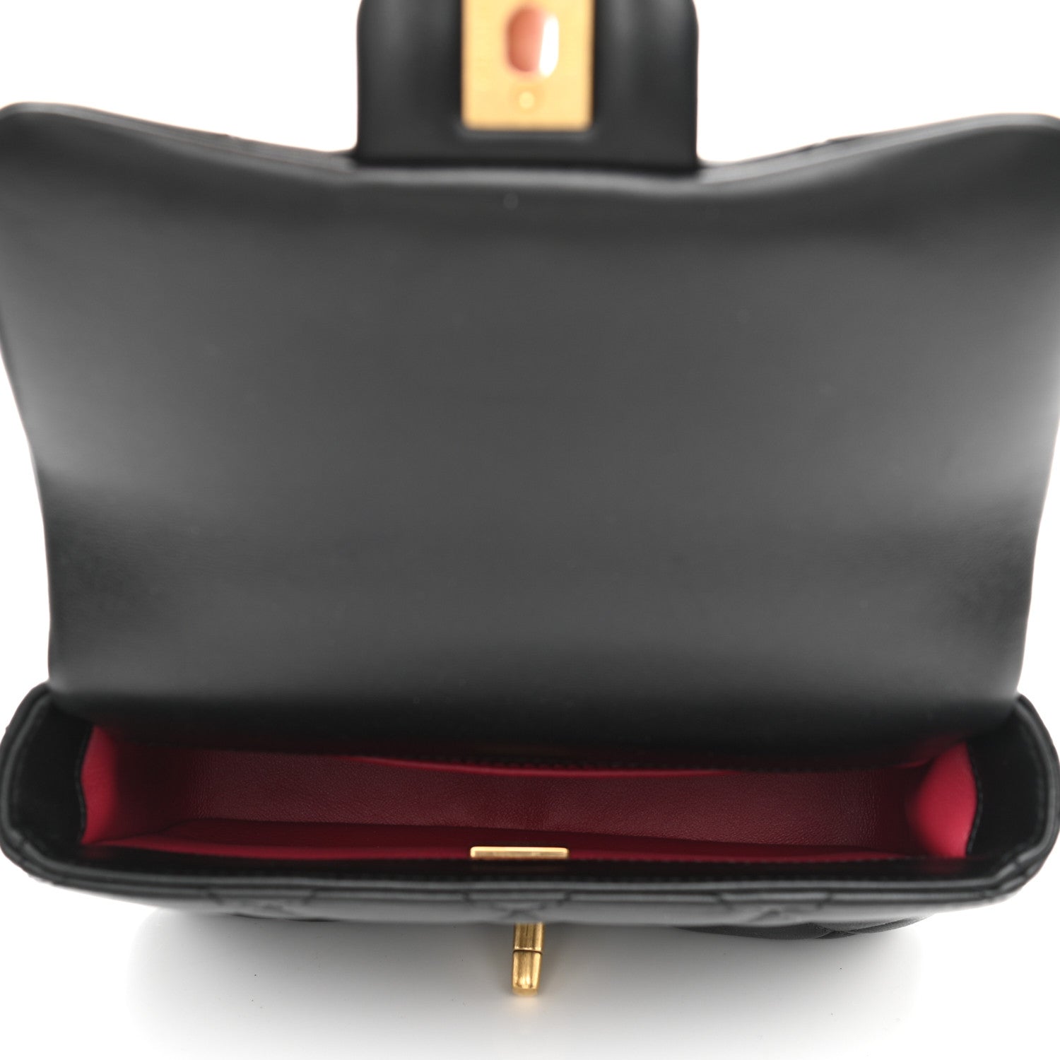 Chanel Lambskin Enamel Quilted Mini Pending CC Square Flap Black 5 of 10