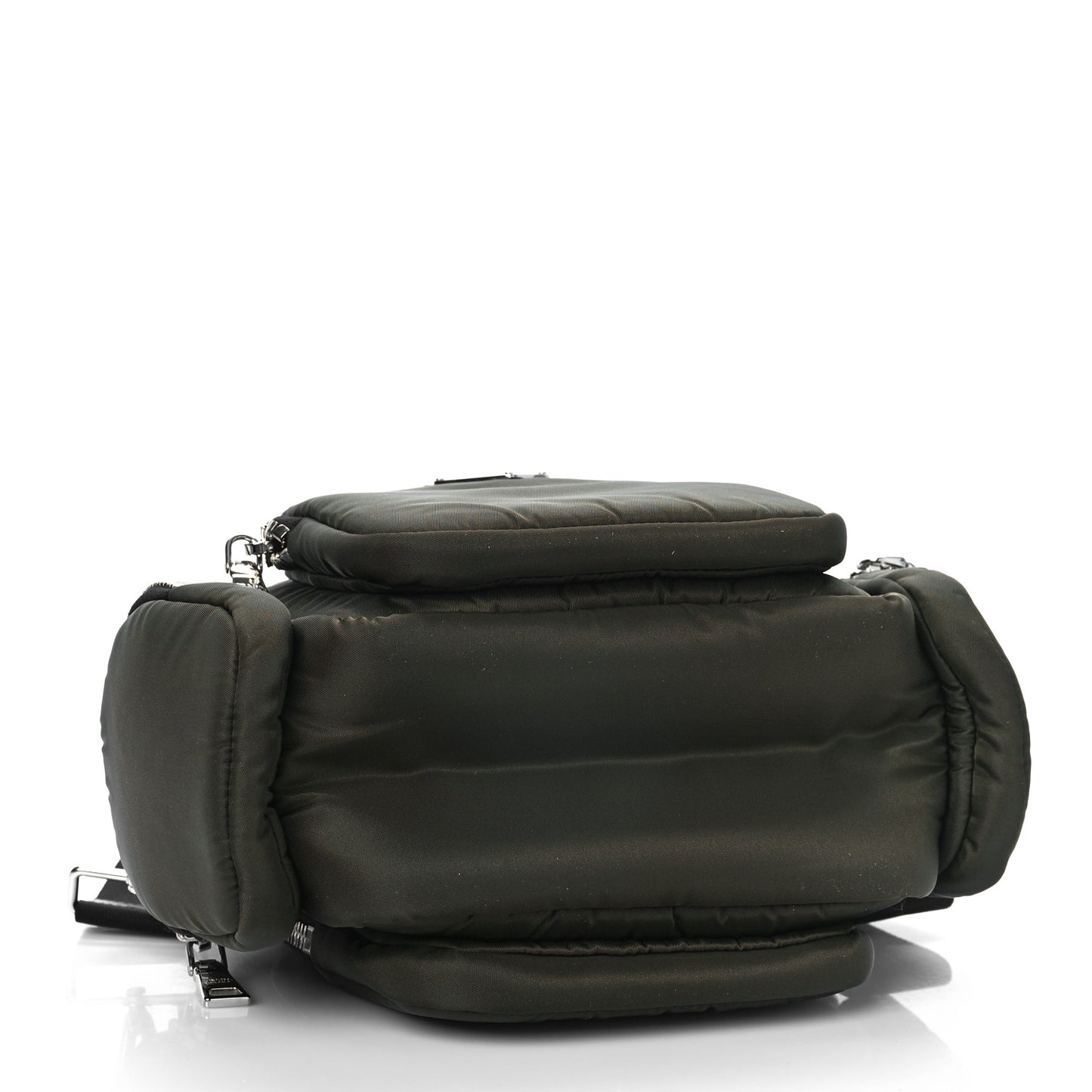 Tessuto Nylon Pocket Top Handle Cargo Bag Mimetico Black