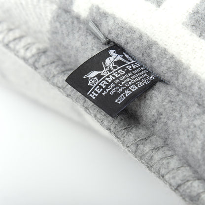 Hermes Wool Cashmere Avalon III Pillow PM Ecru Gris Clair 3 of 3