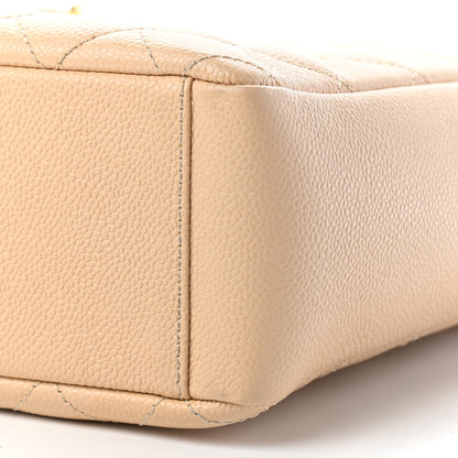 Chanel Caviar Quilted Petit Shopping Tote PST Beige 10 of 10