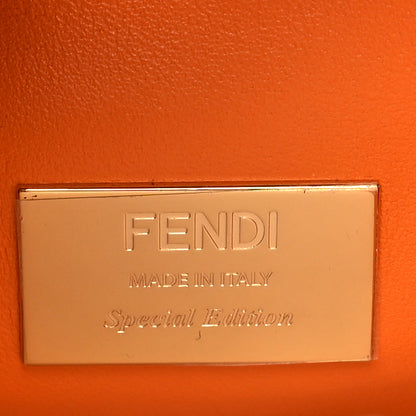 Fendi Vitello Medium Peekaboo Iconic Essentially Satchel Equatore Orange 7 of 10