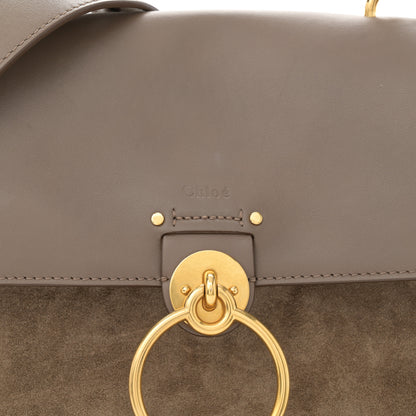 Chloe Calfskin Suede Small Tess Day Bag Motty Grey 9 of 16
