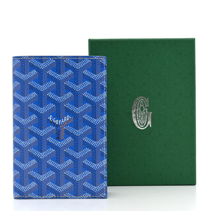 Goyard Goyardine Grenelle Passport Wallet Sky Blue 8 of 8