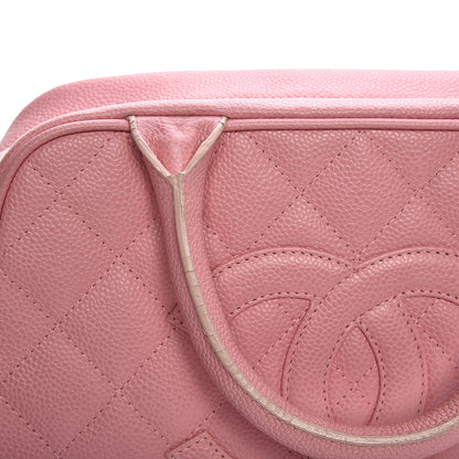 Chanel Caviar Quilted Small Bowler Pink 8 of 12