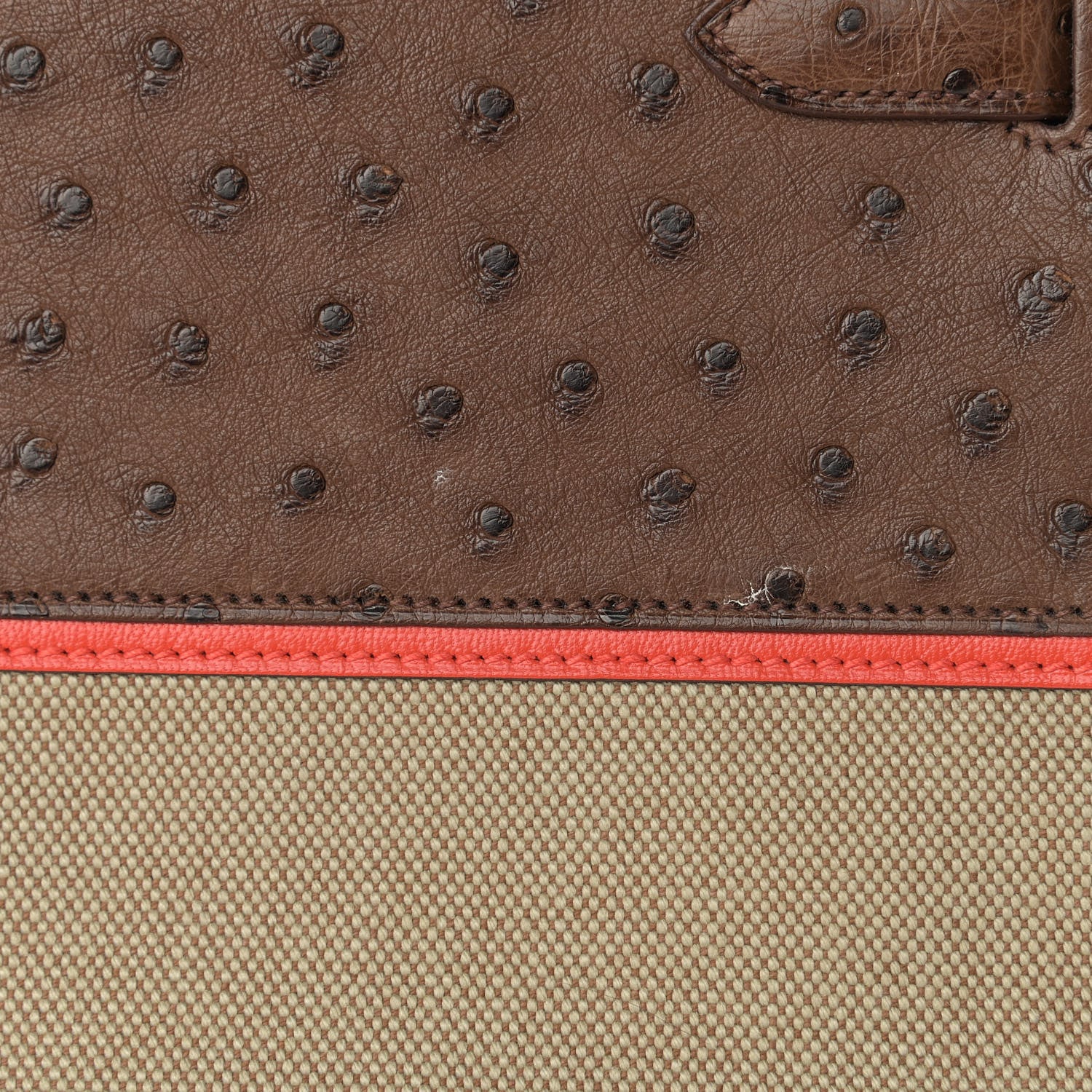 Hermes Ostrich Toile So Kelly 26 Etrusque 9 of 9