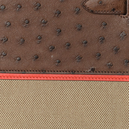 Hermes Ostrich Toile So Kelly 26 Etrusque 9 of 9
