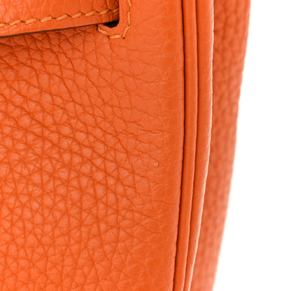 Hermes Taurillon Clemence Birkin 30 Abricot 19 of 20