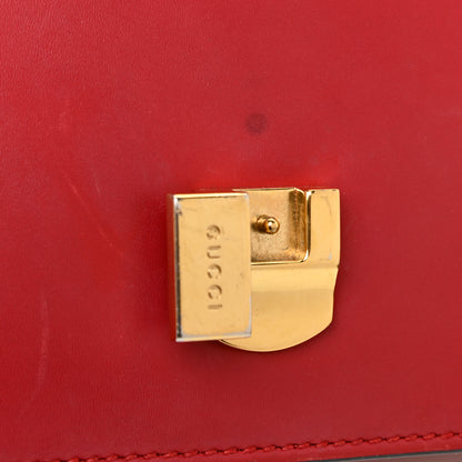 Gucci Calfskin Small Sylvie Shoulder Bag Hibiscus Red 18 of 24