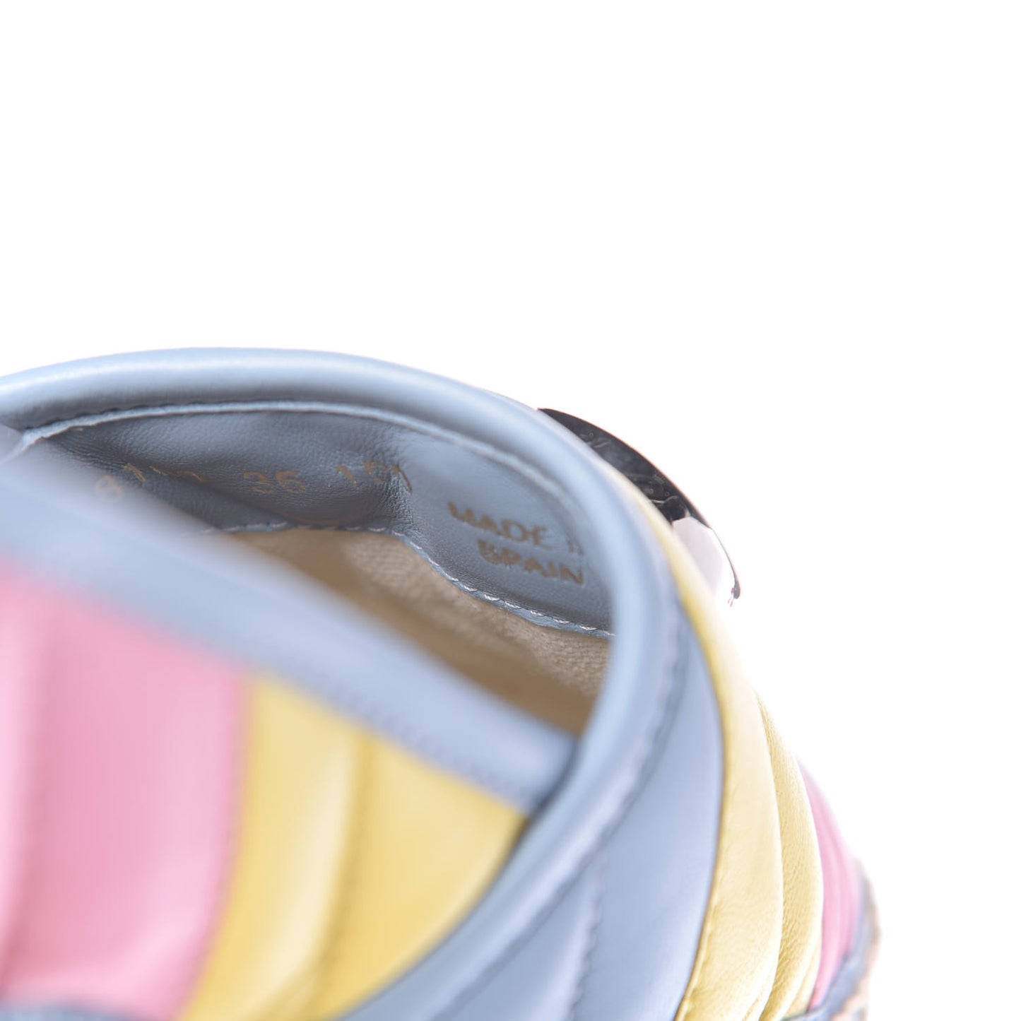 Nappa Matelasse Diagonal GG Marmont Espadrilles 36 Multicolor Pastel