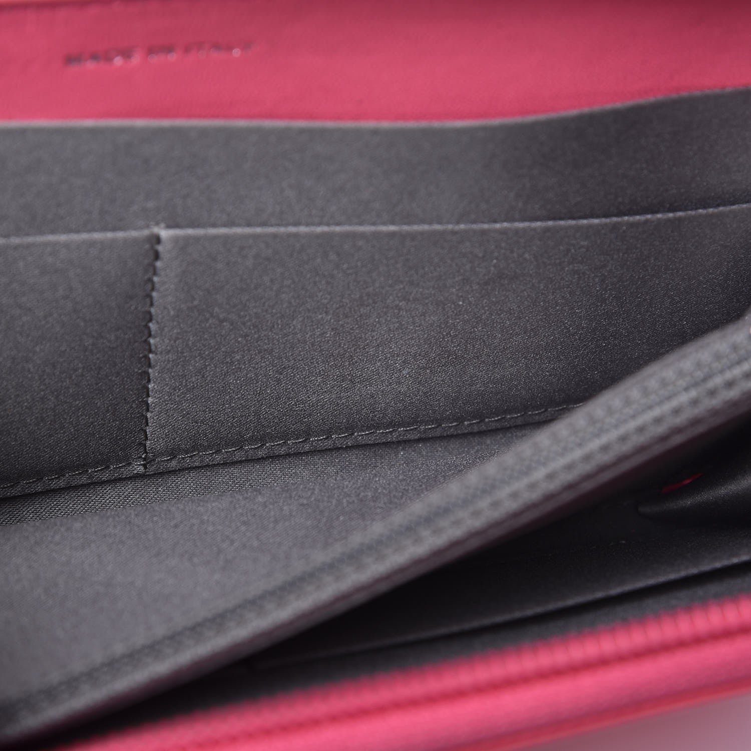 Chanel Patent Calfskin Lucky Symbols Zip Around Wallet Fuchsia 16 of 20