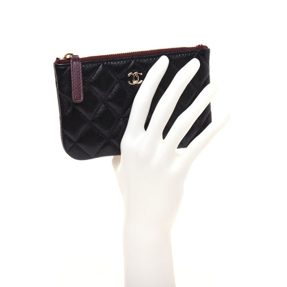 Chanel Caviar Quilted Small Cosmetic Case Black 2 of 11