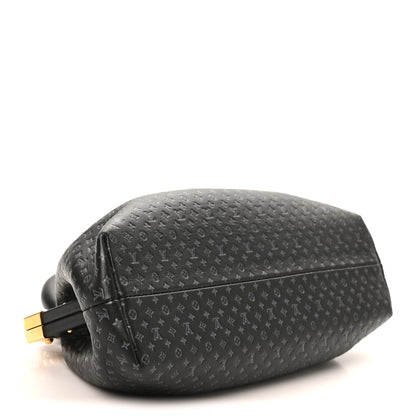 Louis Vuitton Calfskin Nanogram Embossed Clutch Black 4 of 9