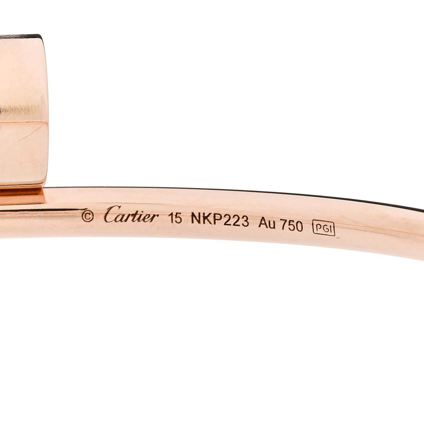 18K Pink Gold Small Juste Un Clou Bracelet 15
