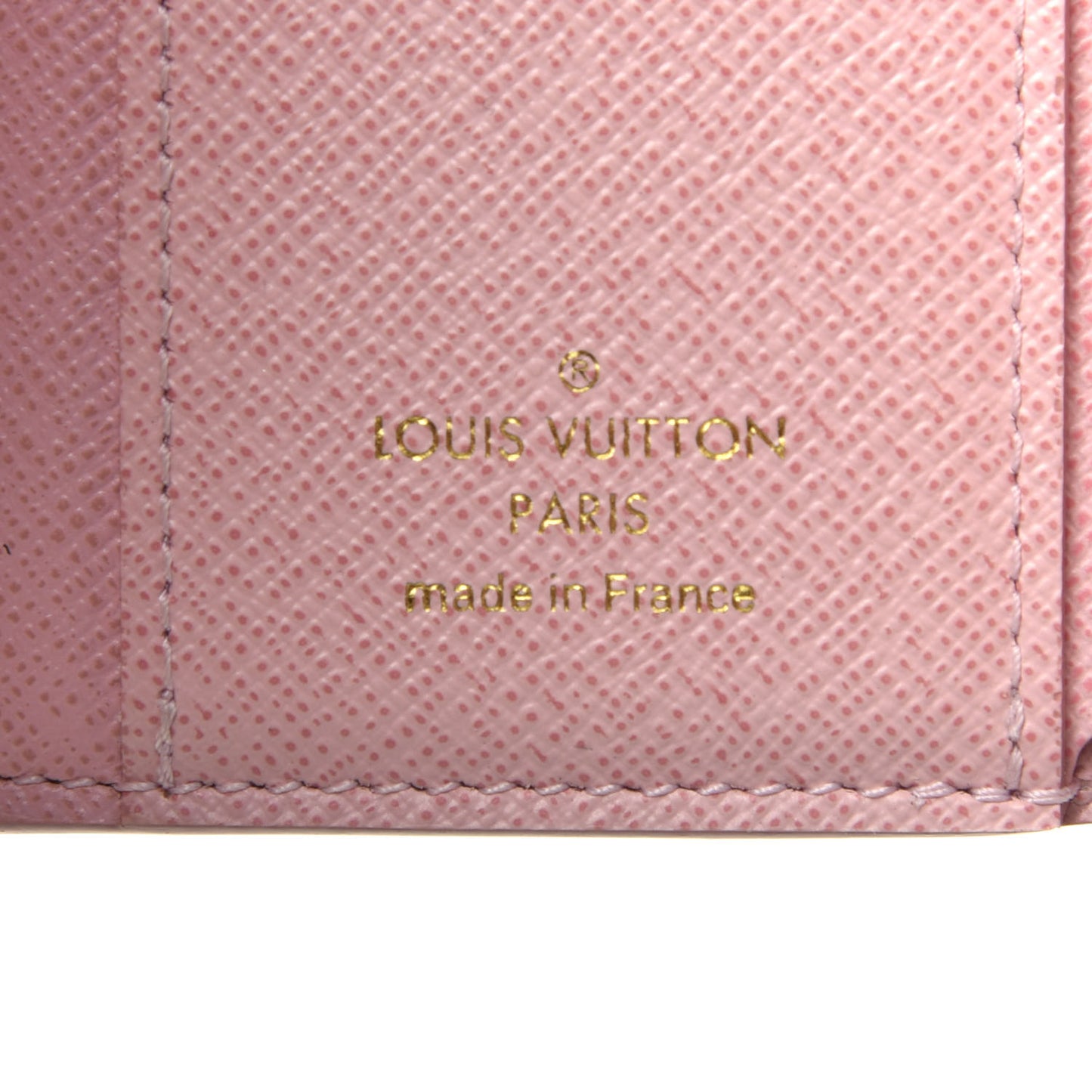 Damier Azur Studded Zoe Wallet Rose Ballerine