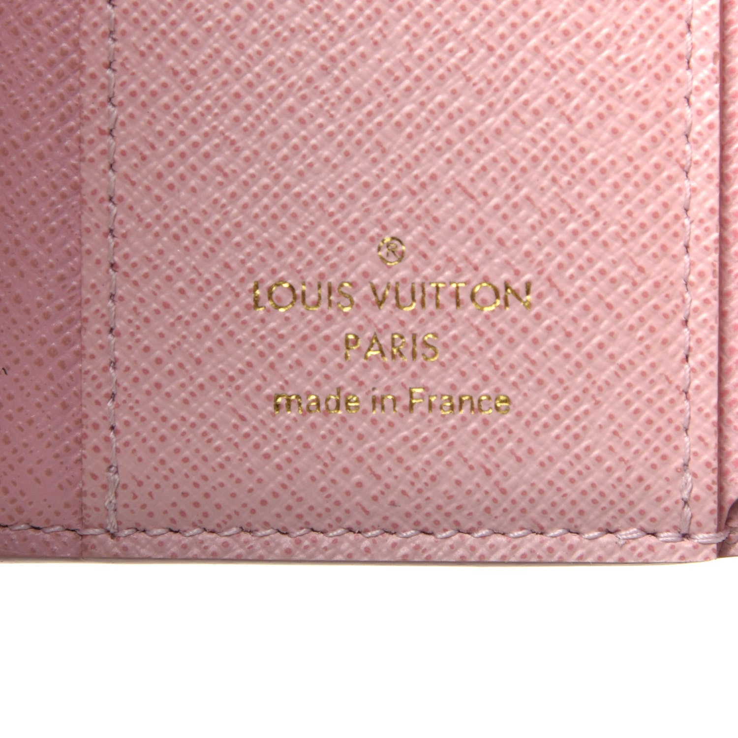 Louis Vuitton Damier Azur Studded Zoe Wallet Rose Ballerine 6 of 7