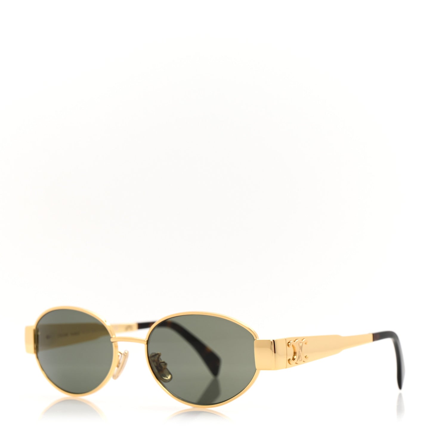 Metal Triomphe 01 Sunglasses CL40235U Gold Green