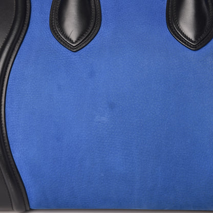 Celine Nubuck Calfskin Suede Mini Tri-Color Luggage Bright Blue 13 of 18