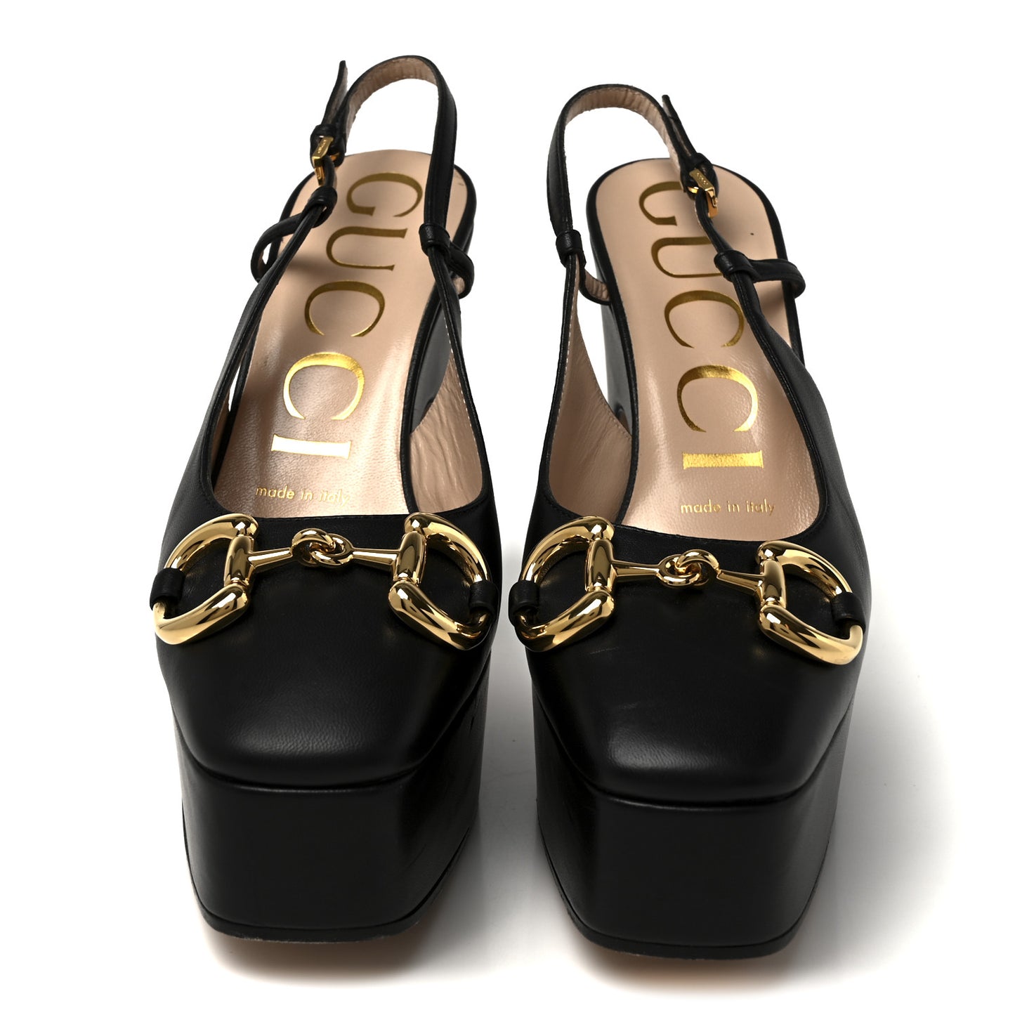 Nappa Horsebit Platform 35/120mm Slingback Pumps 36.5 Black