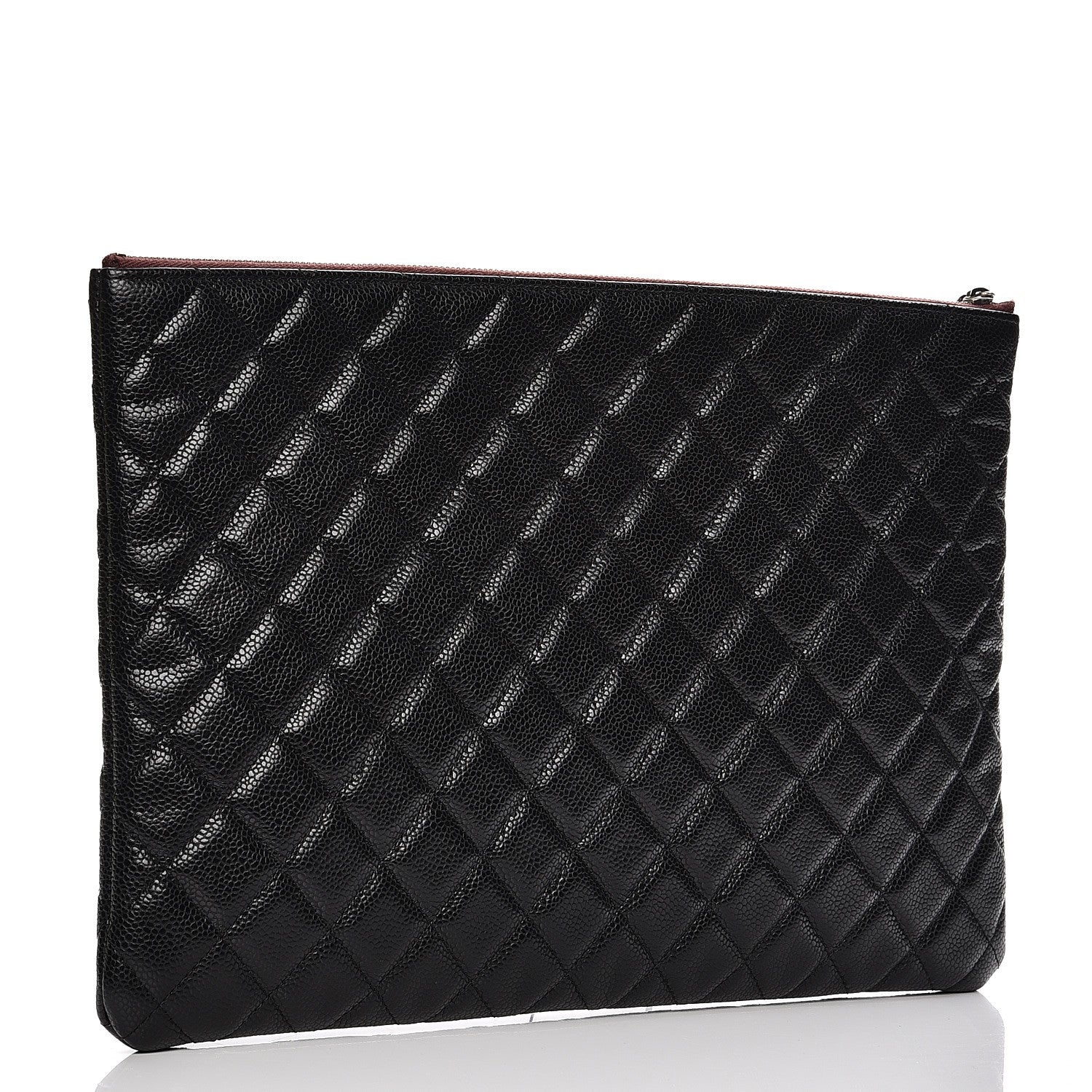 Chanel Caviar Quilted Large Cosmetic Case Black 3 of 7