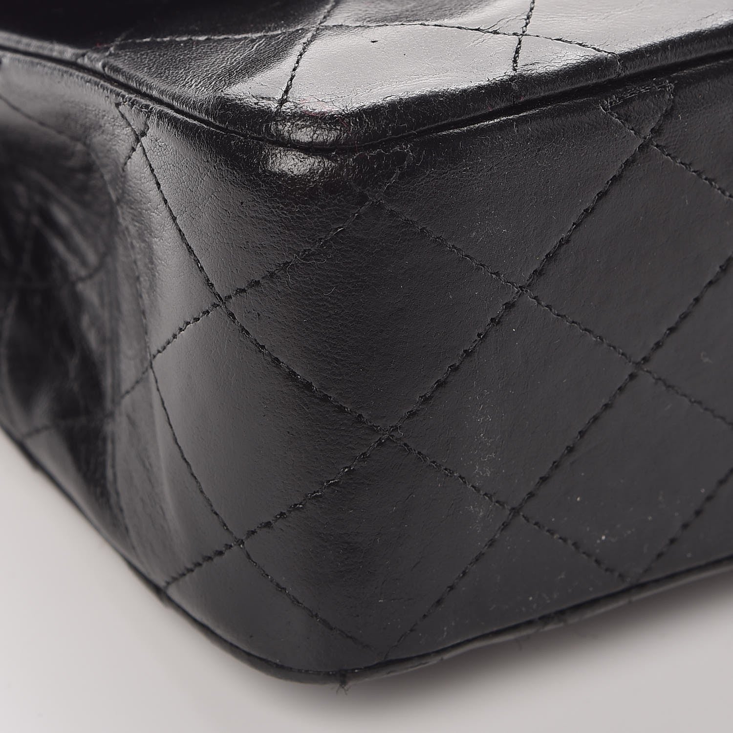 Chanel Lambskin Quilted Medium Double Flap Black 8 of 13