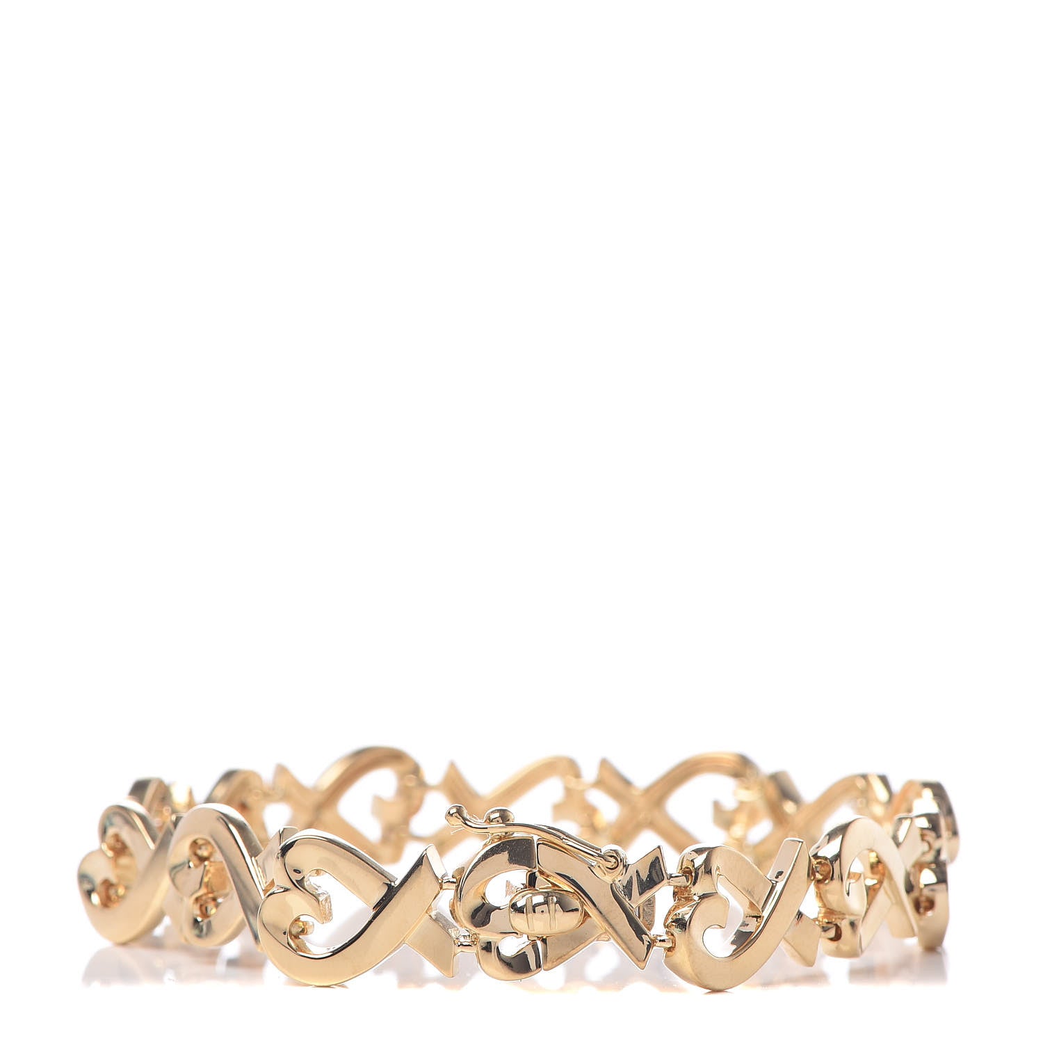 Tiffany 18K Yellow Gold Paloma Picasso Loving Heart Bracelet 3 of 6
