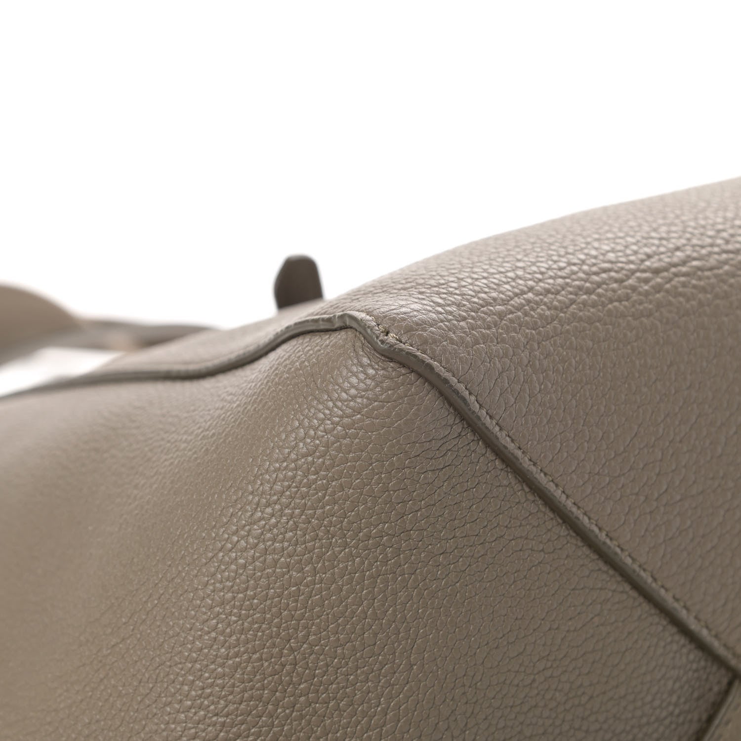 Celine Soft Grained Calfskin Small Belt Cabas Phantom Taupe 10 of 14