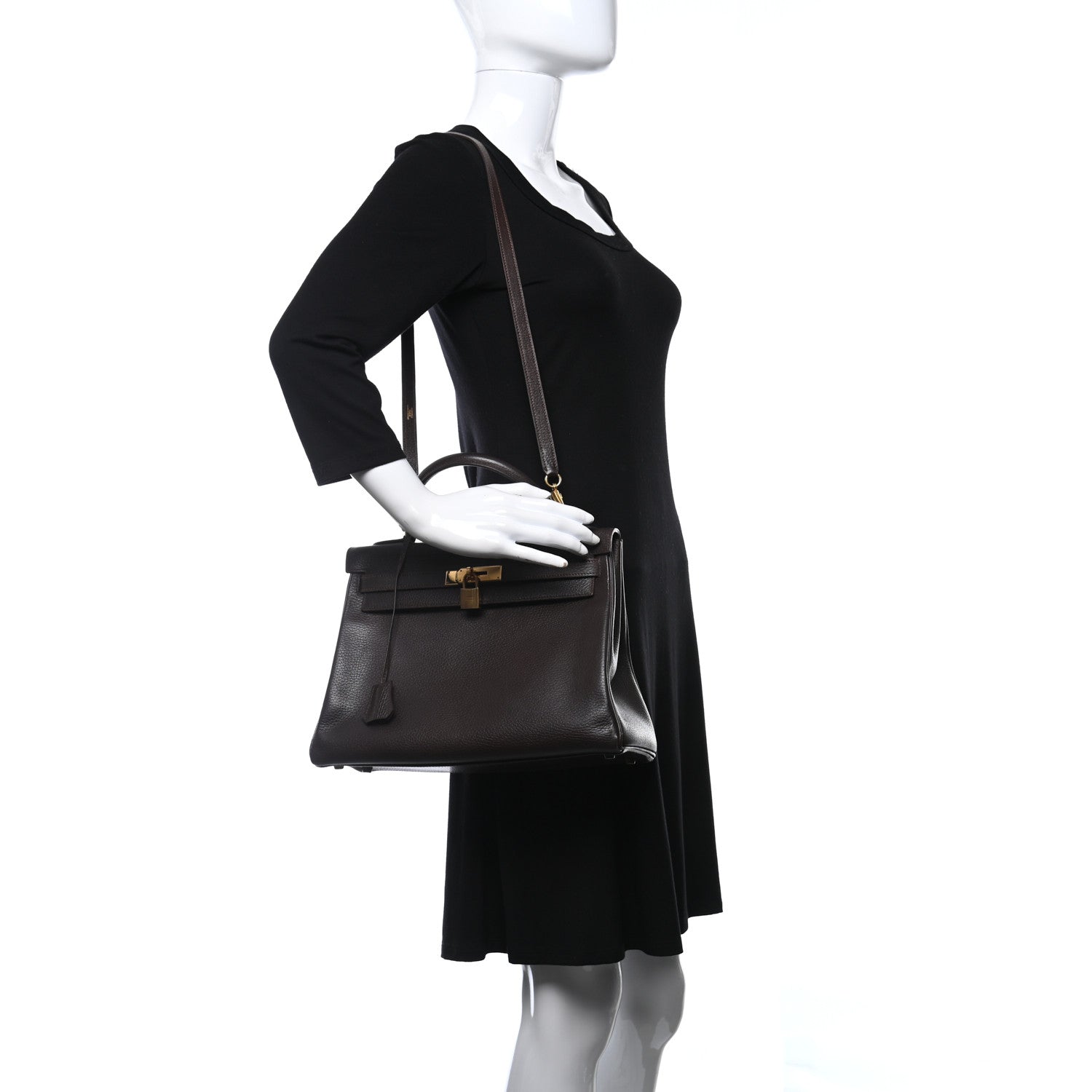 Hermes Ardennes Kelly Retourne 32 Chocolate 2 of 16