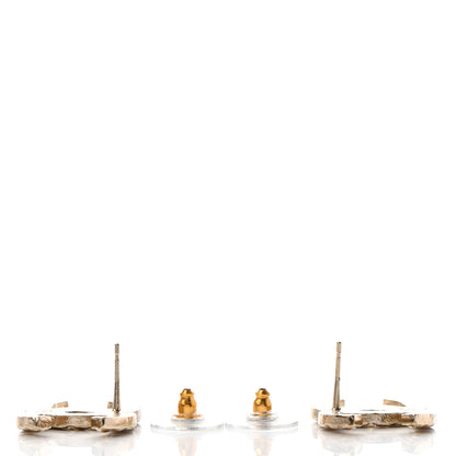 Chanel Metal Gripoix Along The Nile Earrings Gold Orange 3 of 4