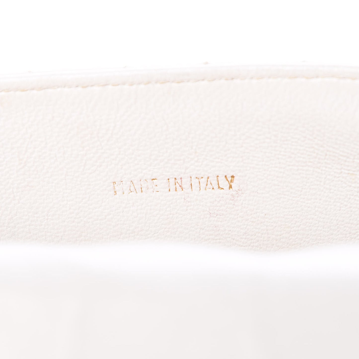 Lambskin Quilted Small Single Flap White