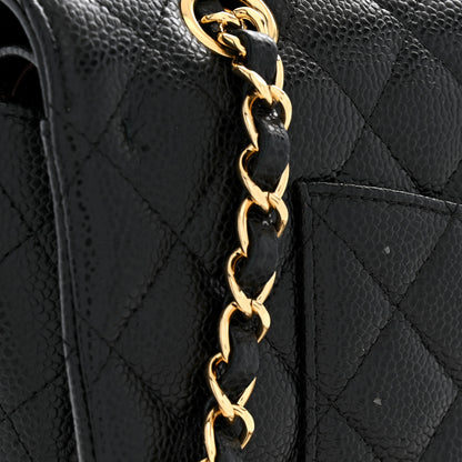 Chanel Caviar Quilted Medium Double Flap Black 11 of 12