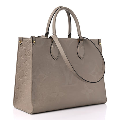 Louis Vuitton Empreinte Monogram Giant Onthego MM Tourterelle 3 of 10