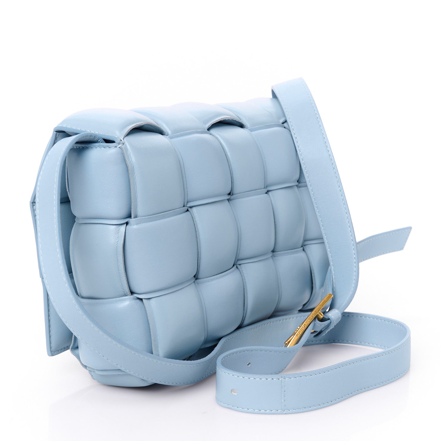 Bottega Veneta Nappa Maxi Intreccio Padded Cassette Crossbody Bag Ice 3 of 11