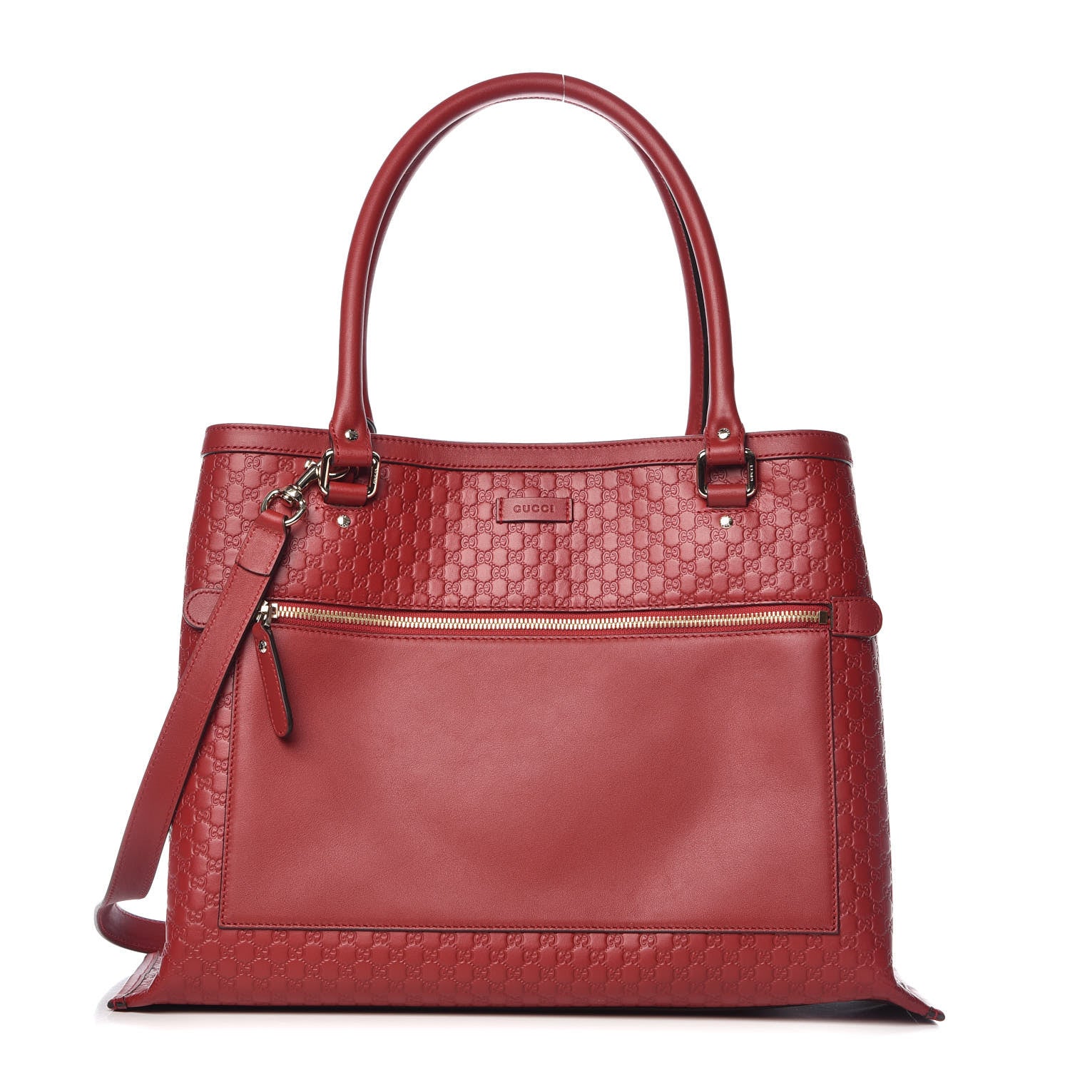 Gucci Soft Microguccissima Large Tote Red 1 of 10