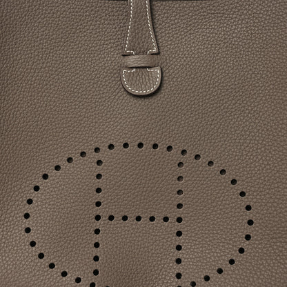 Hermes Taurillon Clemence Evelyne III PM Etoupe 8 of 11