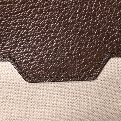 Gucci Monogram Jumbo GG Textured Dollar Calfskin Web Double Buckle Backpack Camel Ebony New Acero Camel Ebony New Acero 5 of 8