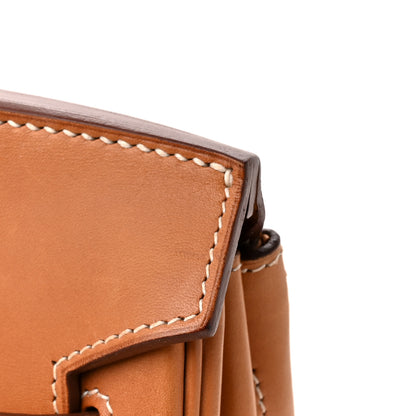 Hermes Toile Natural Barenia Flag HAC Birkin 40  Fauve Paprika 17 of 17