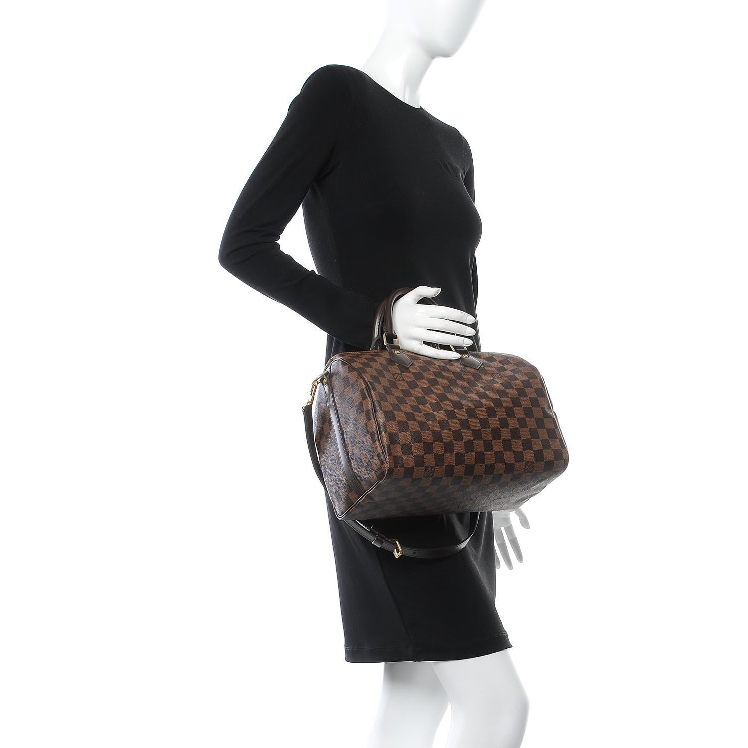 Louis Vuitton Damier Ebene Speedy Bandouliere 30 2 of 7