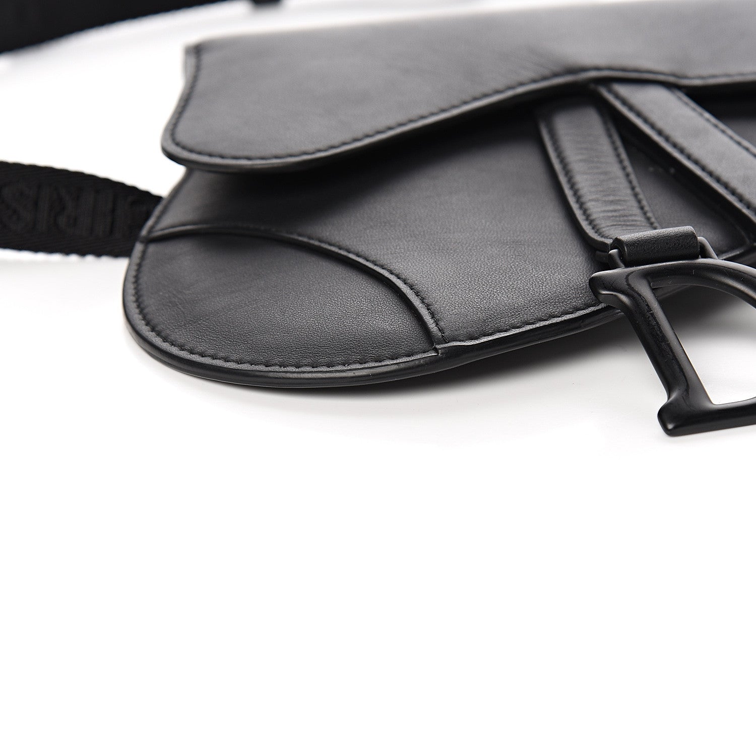 Christian Dior Ultra Matte Calfskin Saddle Belt Bag Black 7 of 9
