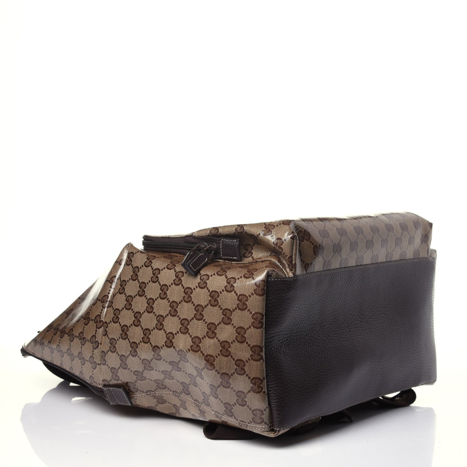 Gucci Crystal Monogram Backpack Dark Brown 3 of 12